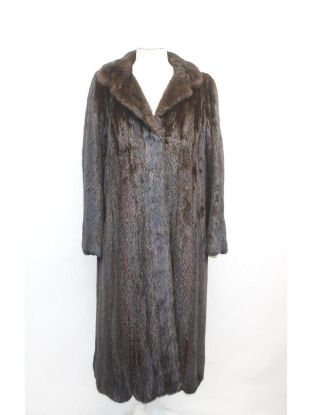 Mint Canadian Natural Dark Ranch Mink Fur Coat Jacket Women Woman Size 6 Small
